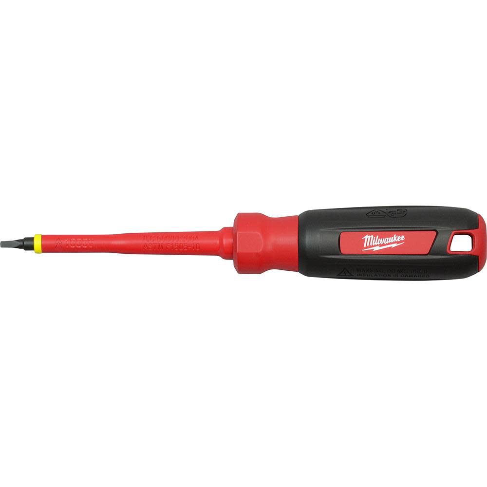 Milwaukee #2 Square – 4 in. 1000 V Insulated Screwdriver