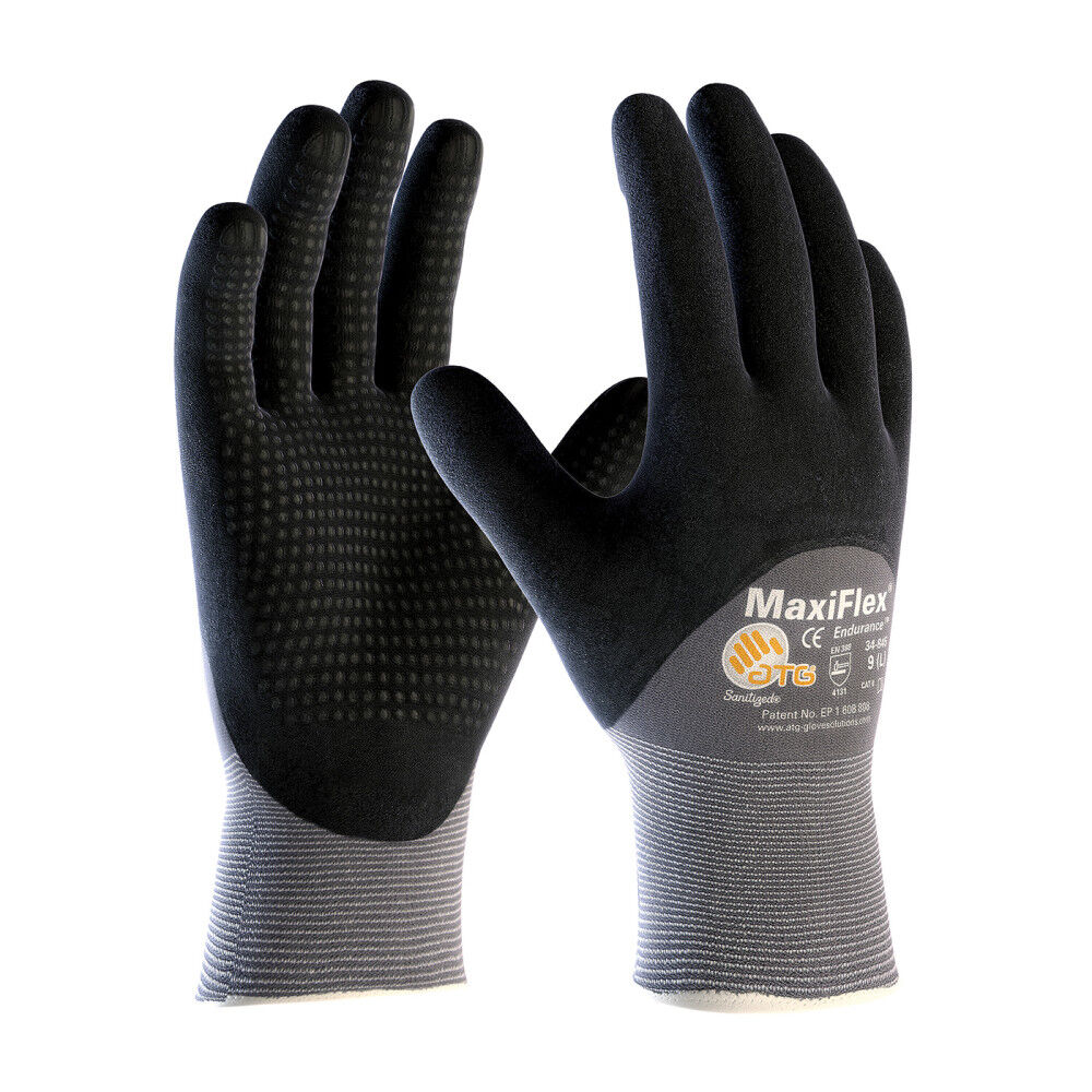 Protective Industrial Products Gloves Gray MaxiFlex Endurance Seamless Knit Nylon Large 12 Pairs of Gloves