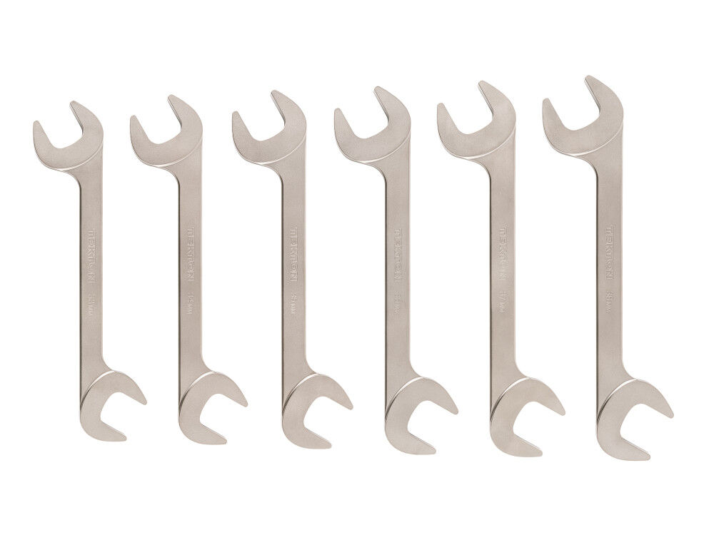 Tekton Angle Head Open End Wrench Set, 6-Piece (33-38 mm)