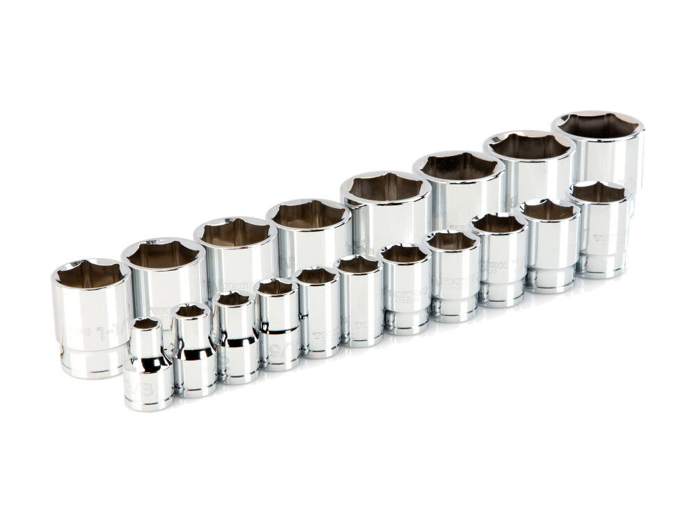 Tekton 1/2 Inch Drive 6 Point Socket Set, 19 Pieces (3/8 – 1-1/2 Inch)