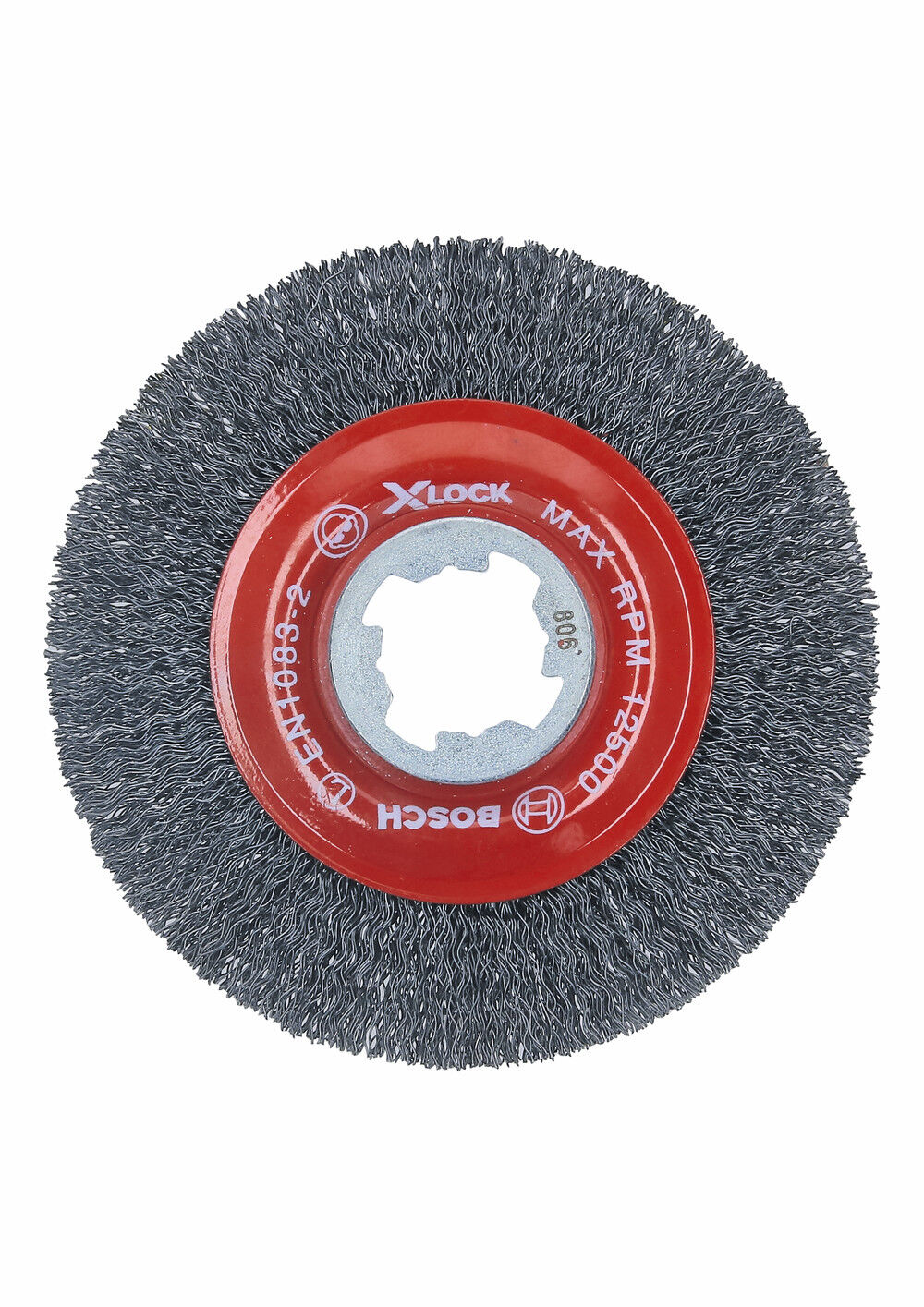 Bosch 4-1/2 Inch Wheel Dia. X-LOCK Arbor Tempered Steel Crimped Wire Wheel