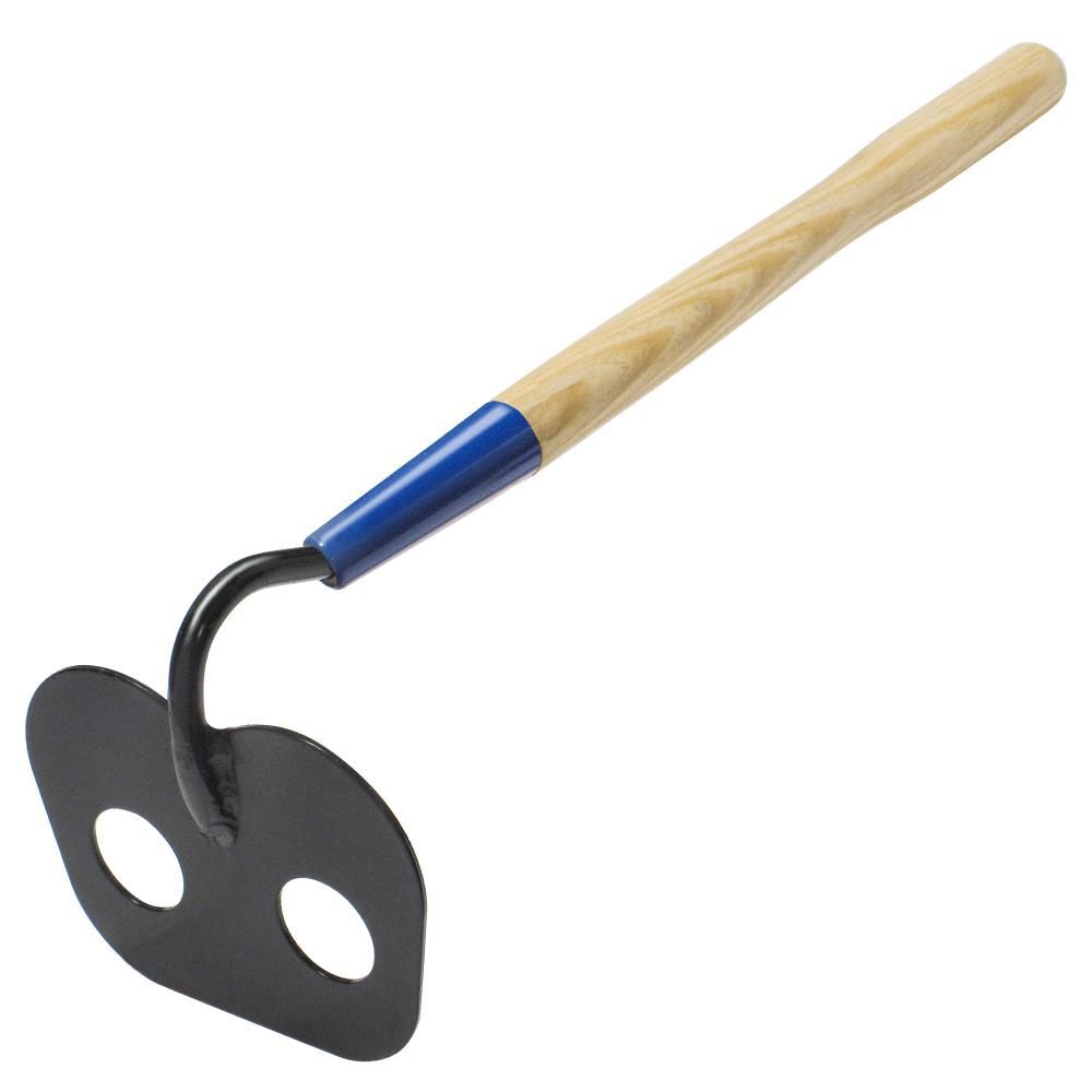 Kraft Tool Co 6-1/2 In. x 4-3/4 In. Heavy-Duty Mortar Hoe with 18 In. Wood Handle
