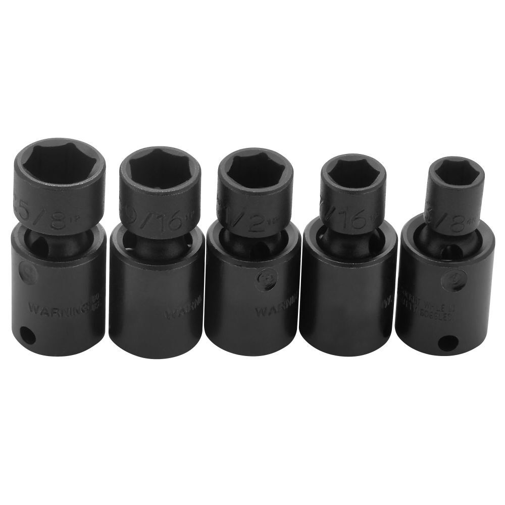 Proto 3/8in Drive 6pt Universal Impact Socket Set 5pc