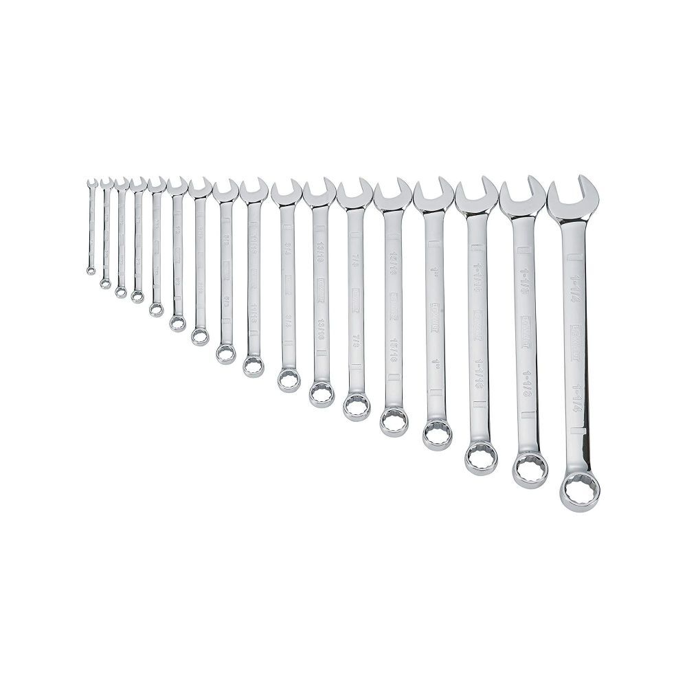 DEWALT Full Polish Combination Wrench Set, 17 Pieces