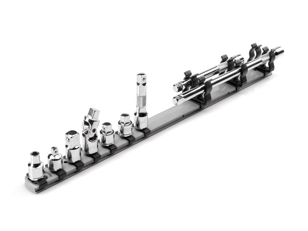 Tekton 3/8 Inch Drive Extension and Accessory Set with Rail 9 Piece