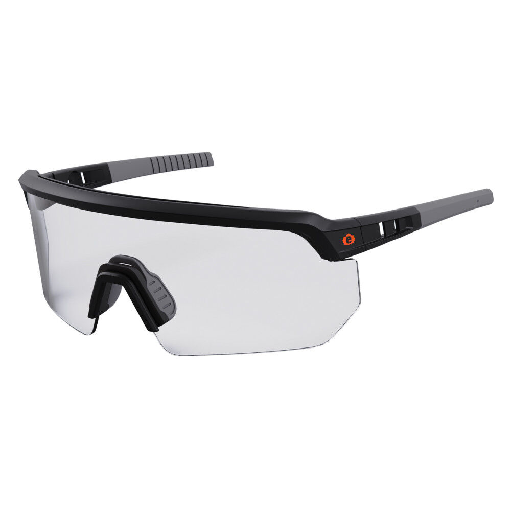 Ergodyne Skullerz AEGIR Safety Glasses Clear Lens Matte Black Frame Anti-Fog