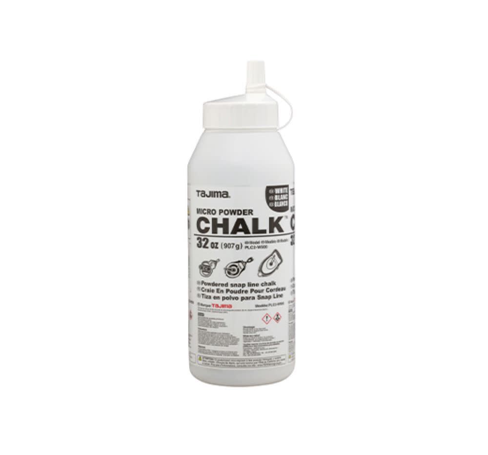 Tajima Micro Chalk Powdered Snap Line Chalk White 32oz