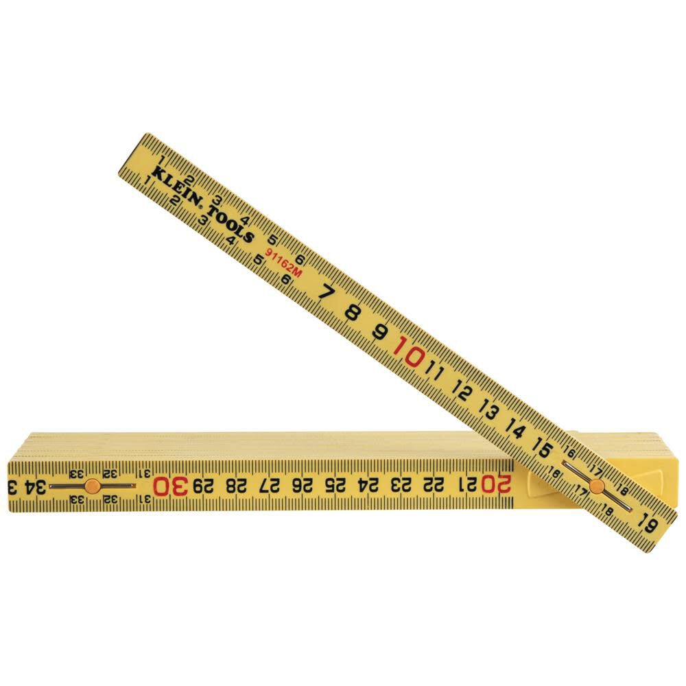 Klein Tools 6 Ft. Metric Fiberglass Folding Ruler