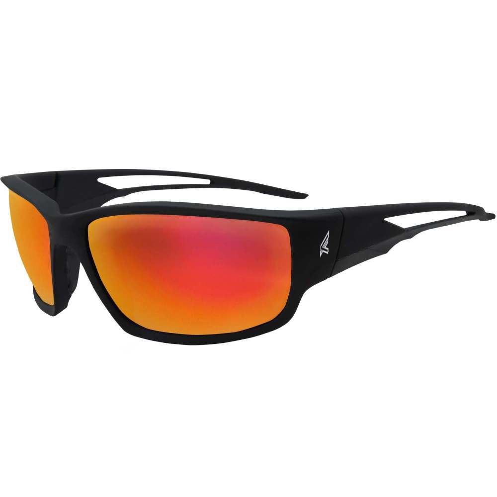 Edge Kazbek Silver & Black Frame Aqua Red Lens