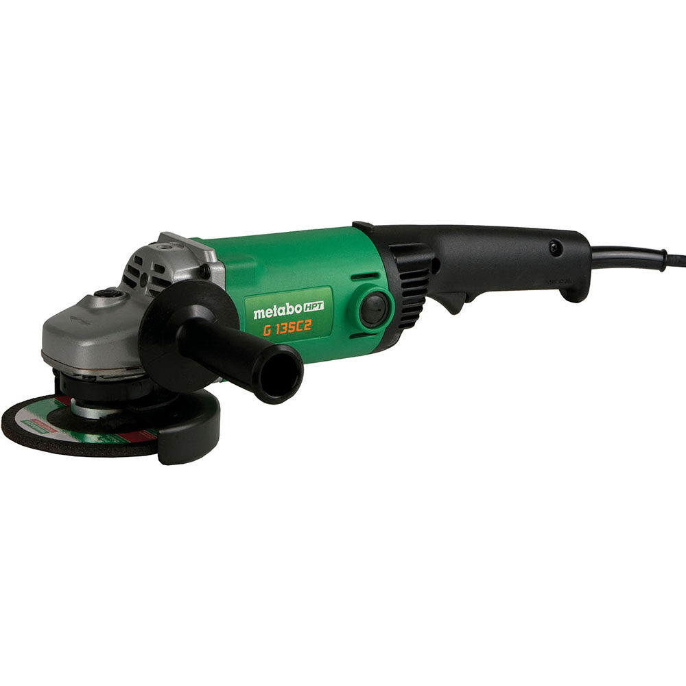 Metabo HPT 11-Amp 5in Non-Locking Trigger Switch Angle Grinder