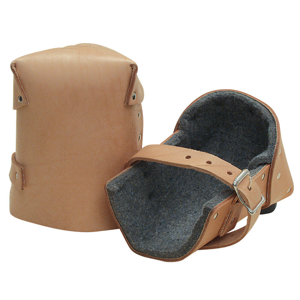 Kraft Tool Co 1 Inch Thick Felt Leather Knee Pads – Pair