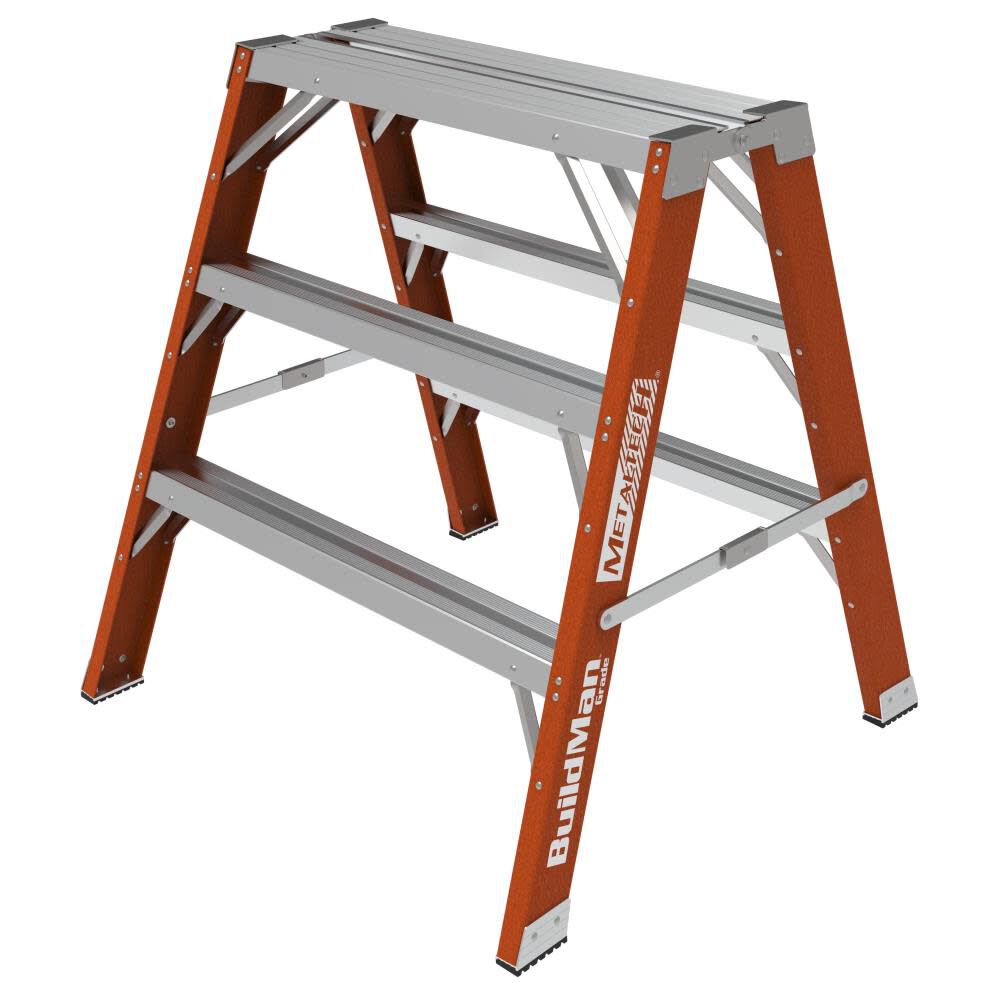Metaltech 3 Foot Fiberglass Step-up Workbench and Sawhorse Stand