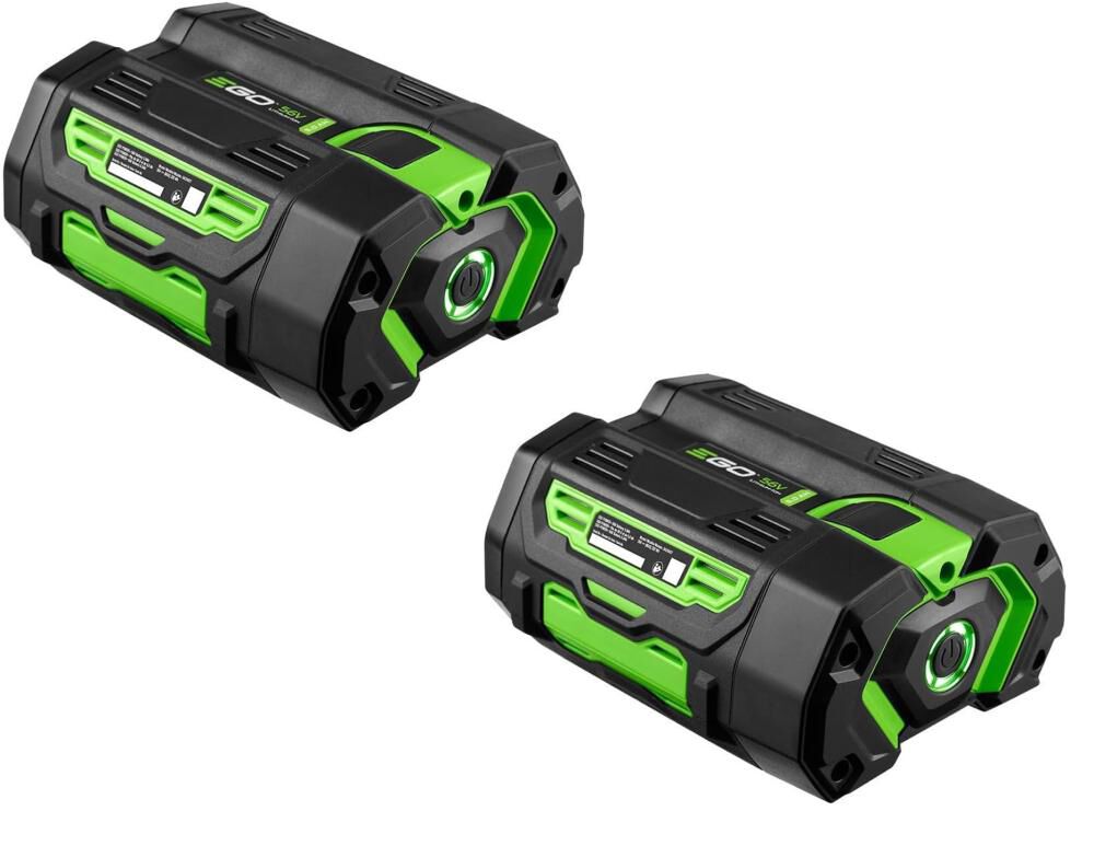 EGO Two 5 Ah Batteries with Fuel Gauge Reconditioned