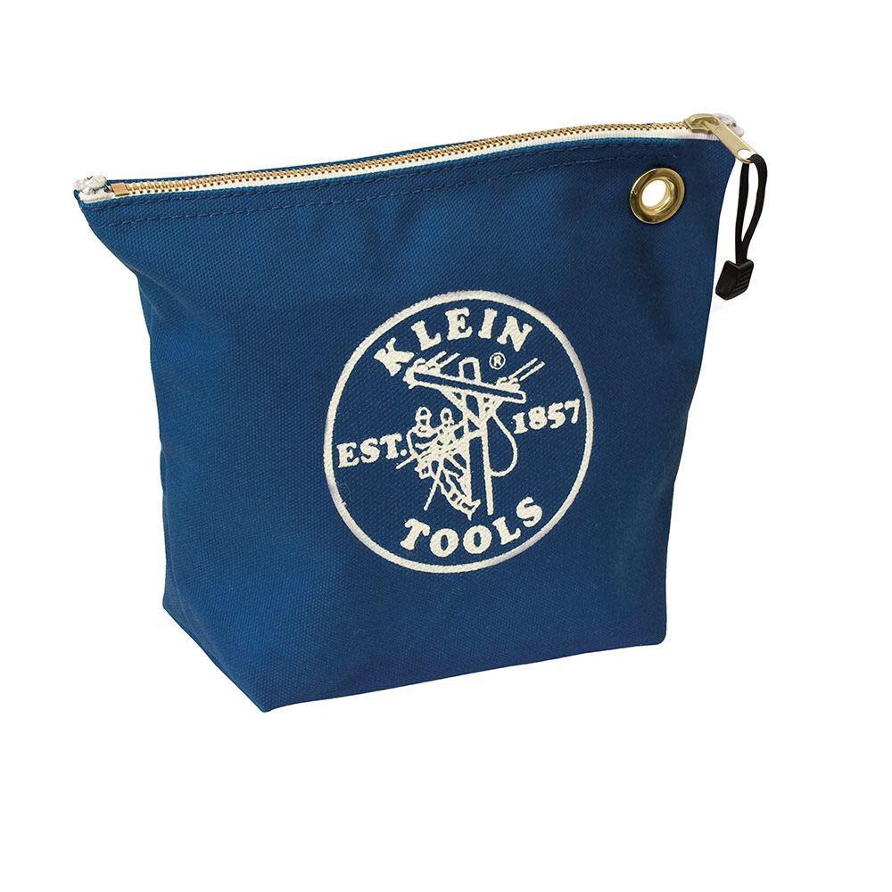 Klein Tools Canvas Zipper Bag Consumables Blue