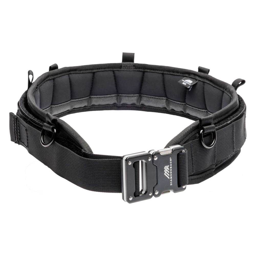 Diamondback Toolbelts Tempo Lite Low-Profile Belt, Black, XL/2X