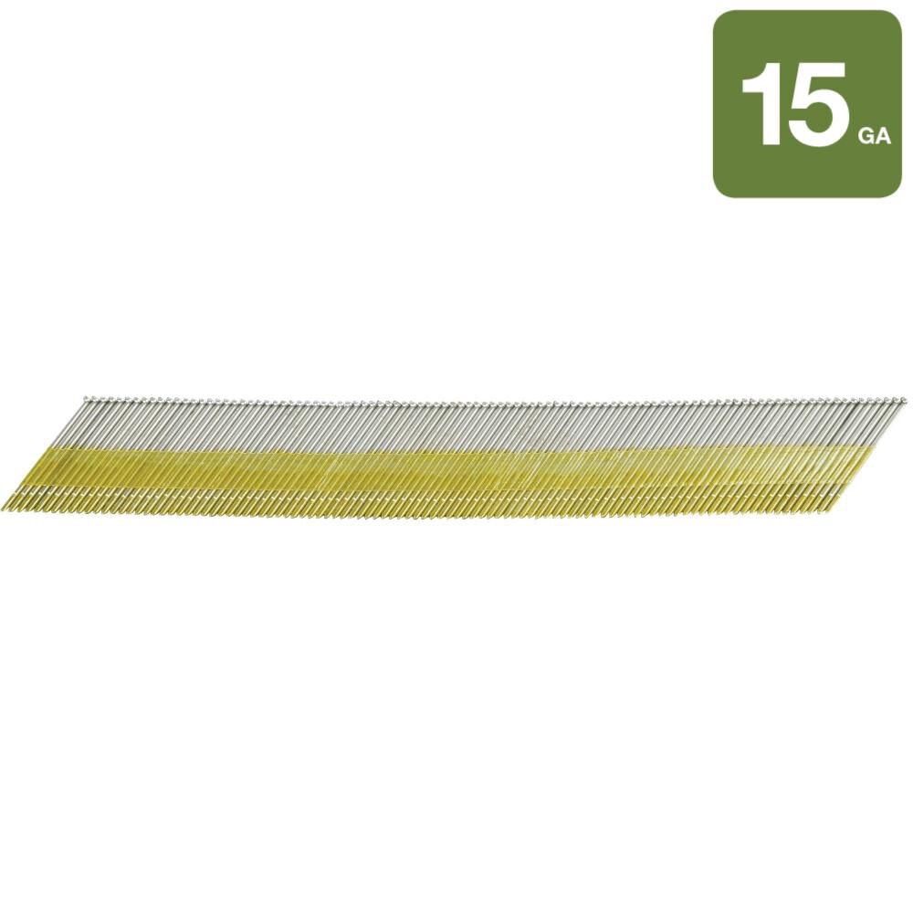 Metabo HPT 1 1/2in 15 Gauge Bright Angled Finish Nails