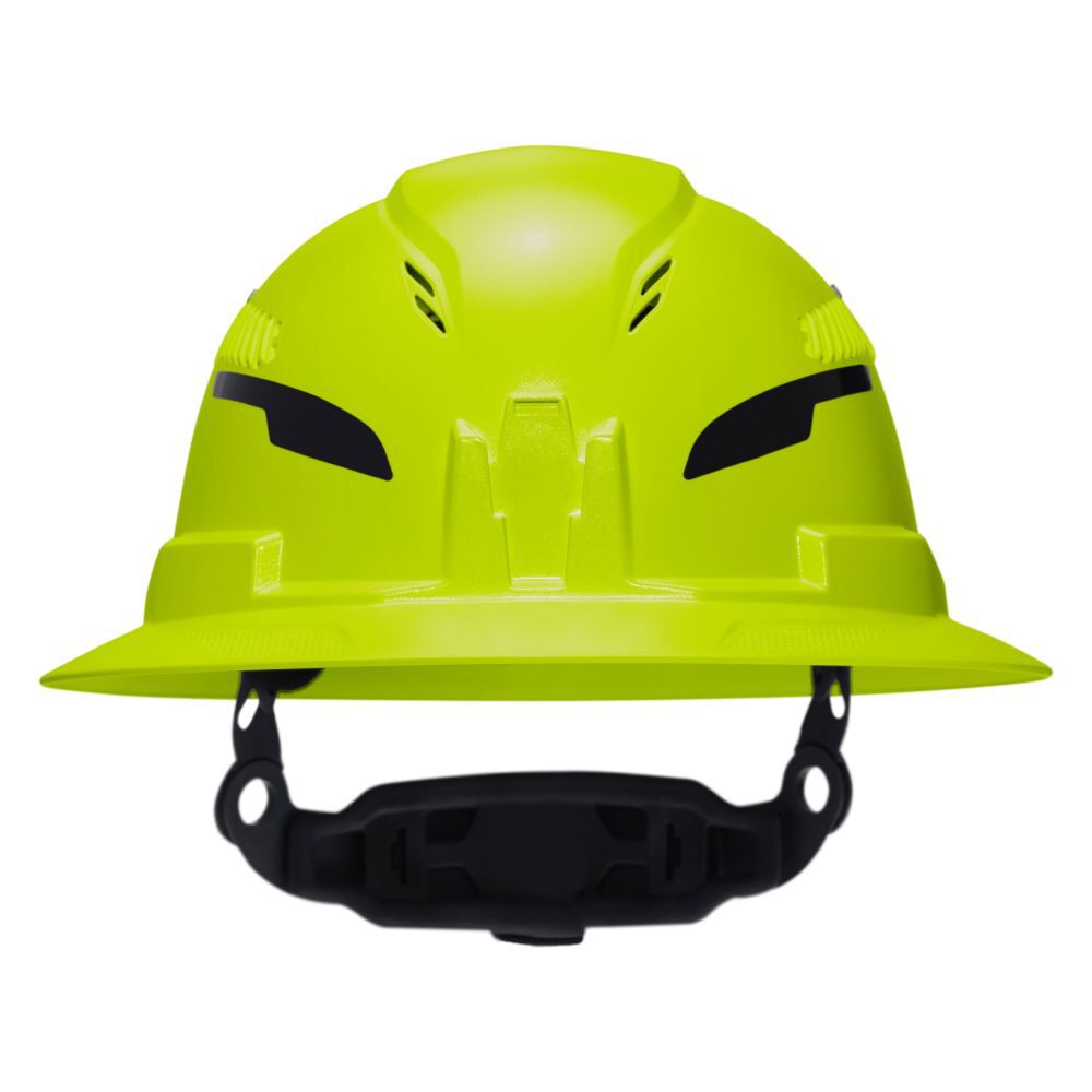 Klein Tools Class C Type-2 Hard Hat Vented Full Brim with Strap Hi-Vis Lime