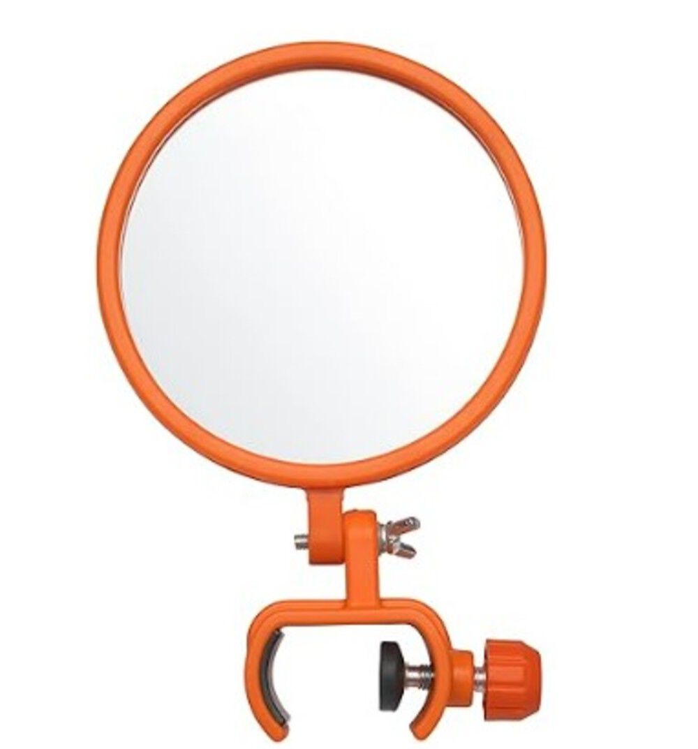 EZ Smart 4.56 Inch Orange Inspection Mirror