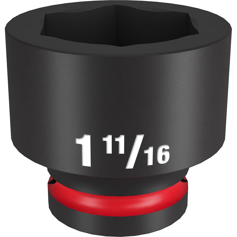 Milwaukee Impact Socket 3/4in Drive 1 11/16in Standard 6 Point