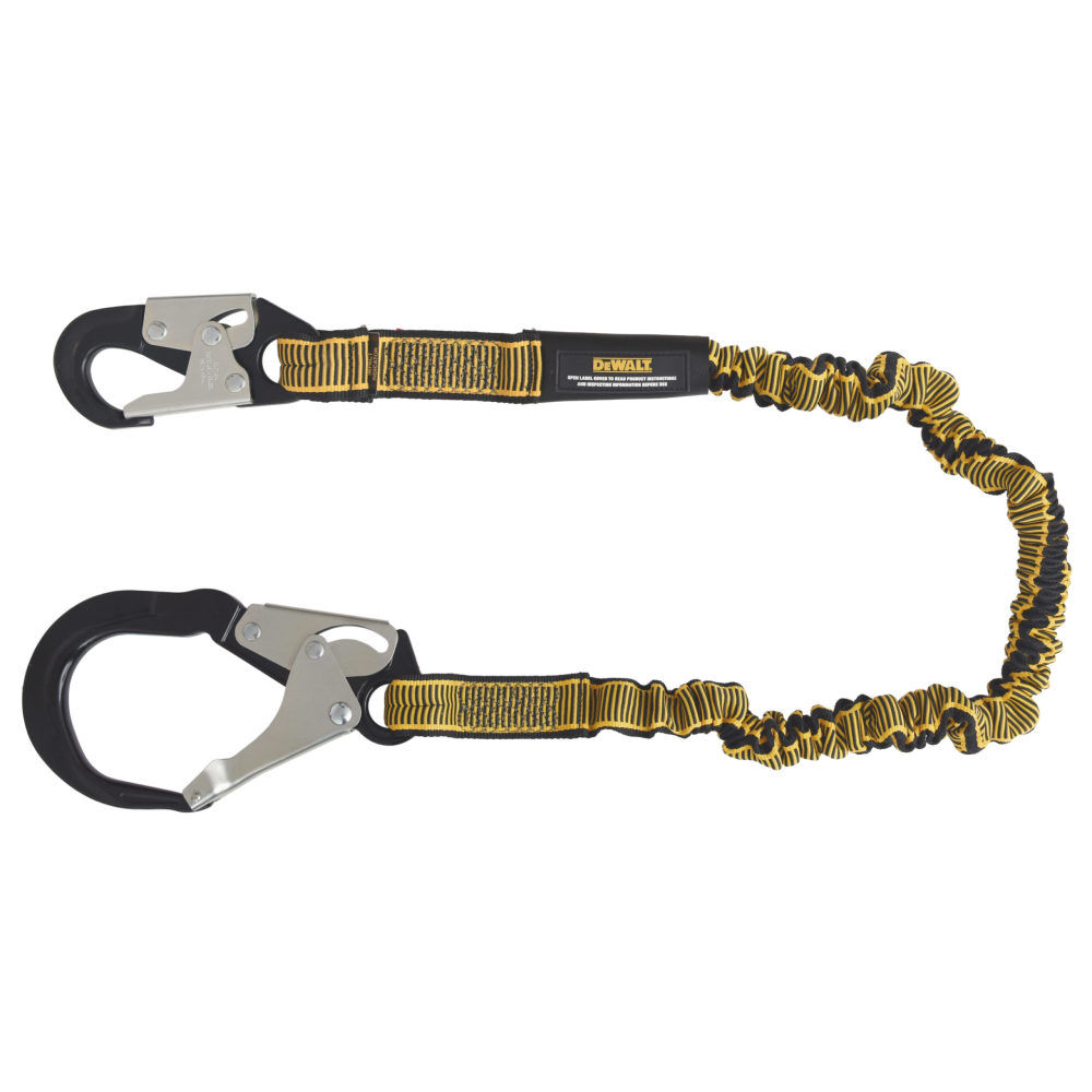 DEWALT 6 ft Internal Energy Absorber Single Leg Lanyard with Snap Hook