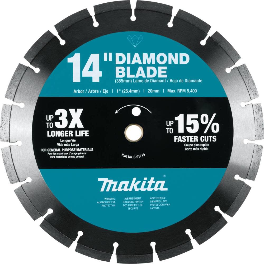 Makita 14 Inch Segmented Rim Diamond Blade for Concrete and Brick