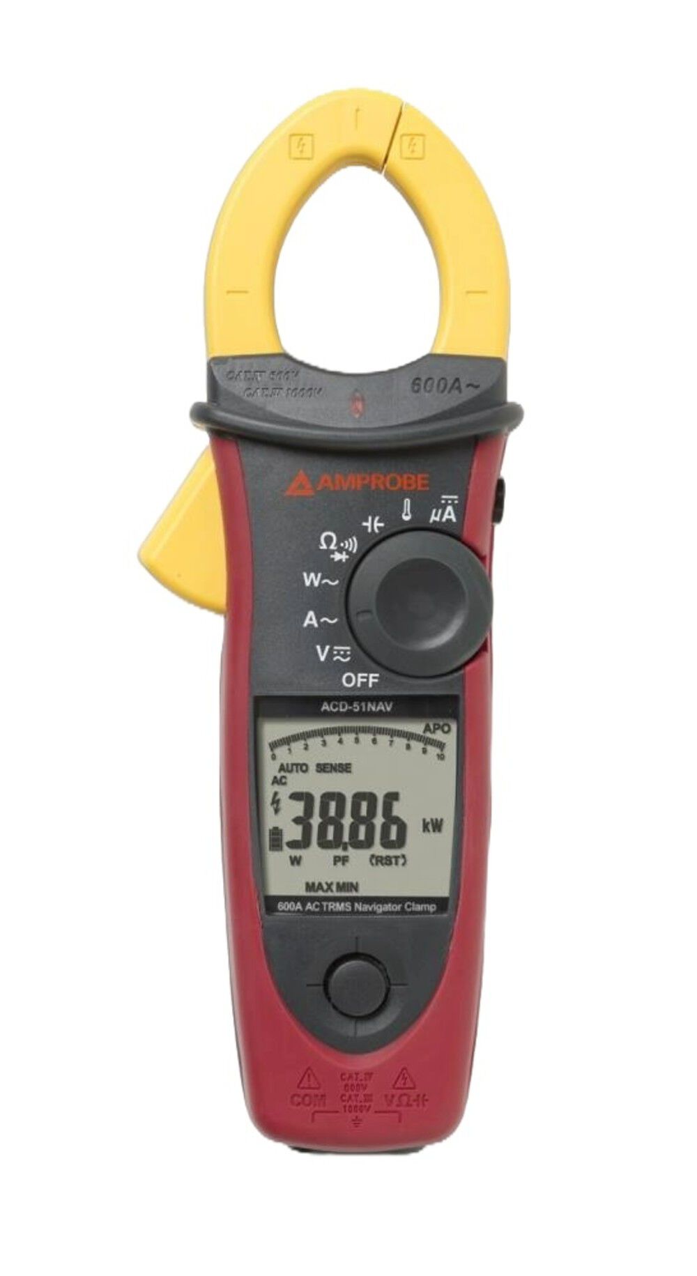 Fluke ACDC-52NAV 600 A AC/DC TRMS Navigator Clamp