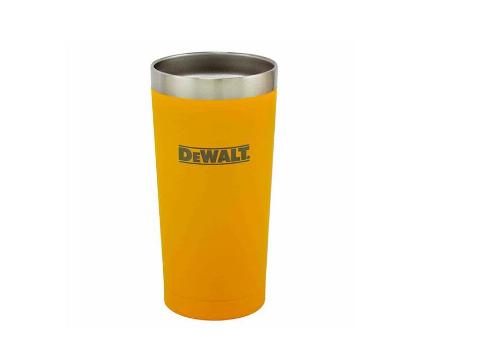 DEWALT 20 Oz. Yellow Powder Coated Tumbler
