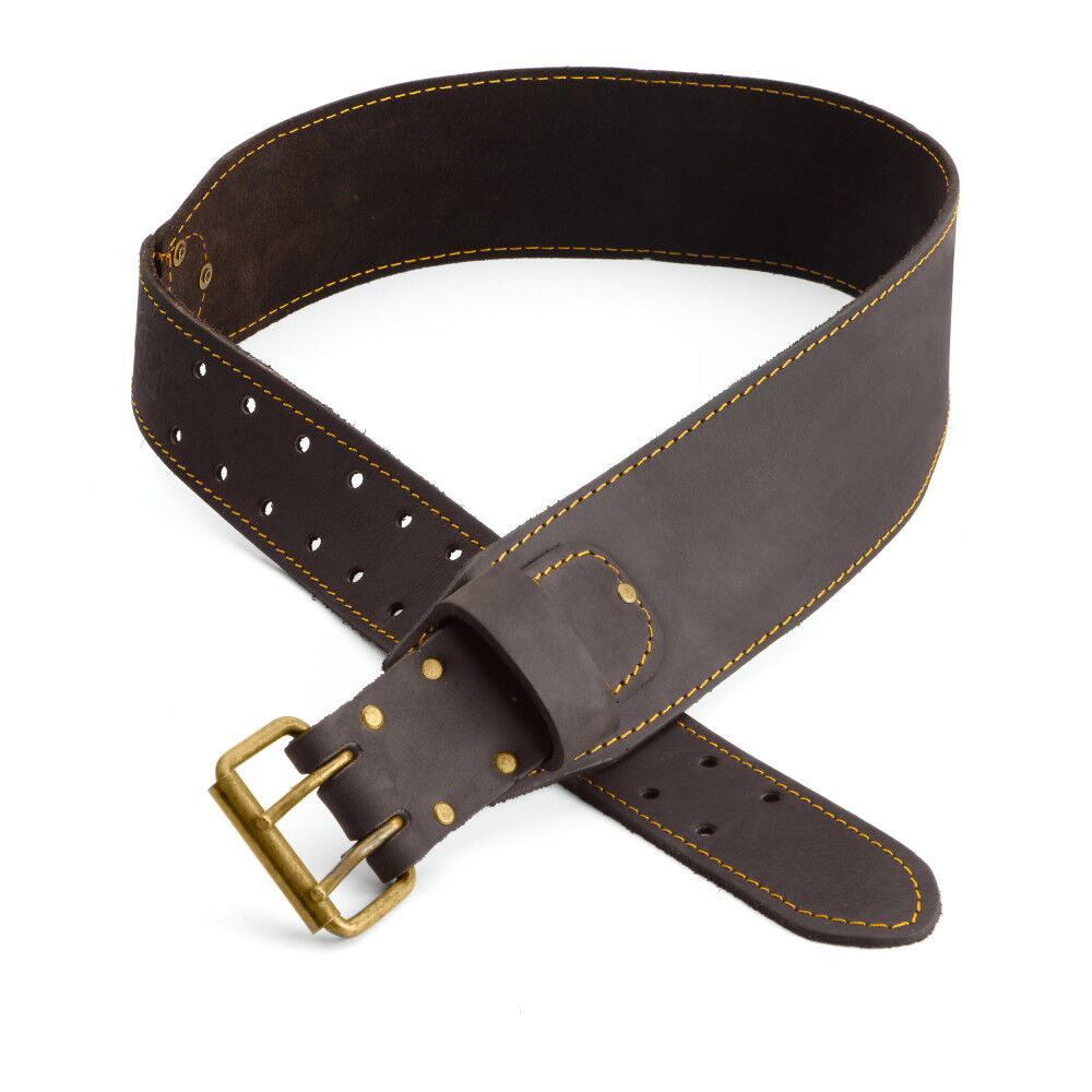 Ox Tools 3 Inch Oil Tanned Leather Tool Belt, Large
