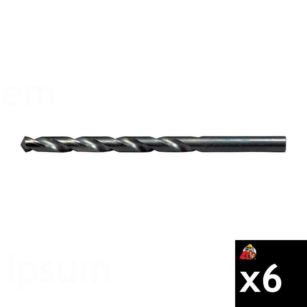 Viking Drill 3/8 Inch Type 240 HSS Jobber Length Drill Bit Bundle, 6 Pieces