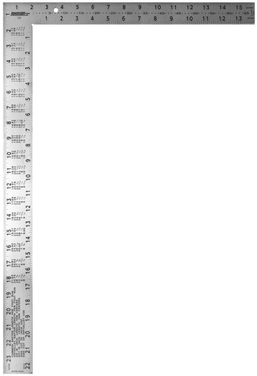 Johnson Level Professional Easy-Read Steel Framing Square