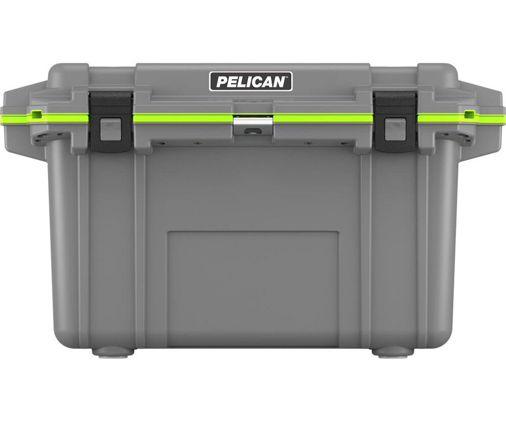 Pelican Polypropylene Elite Cooler with Handle, 70 Quart, Gray and Green