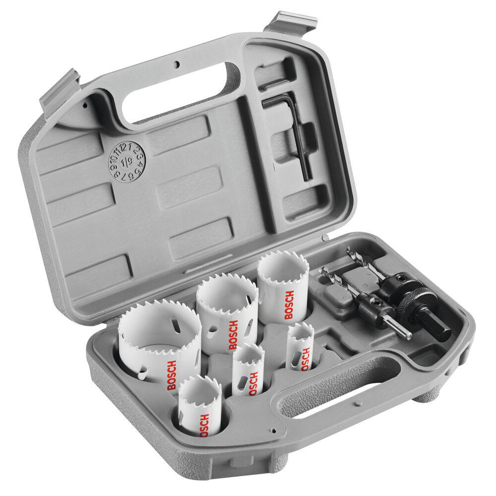 Bosch Bi Metal Hole Saw Bit Set General Purpose 9 Pieces