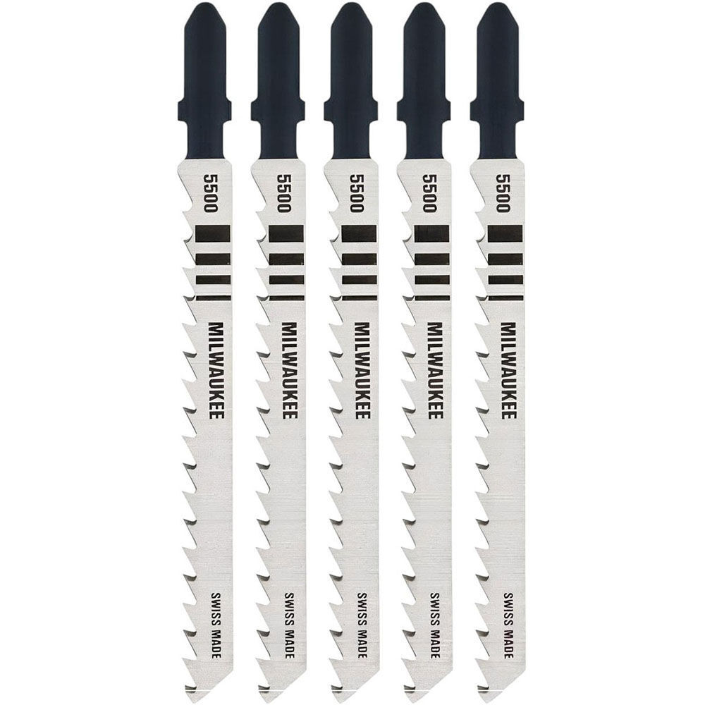 Milwaukee 4 in. 6 TPI High-Carbon Steel Jig Saw Blade 5PK