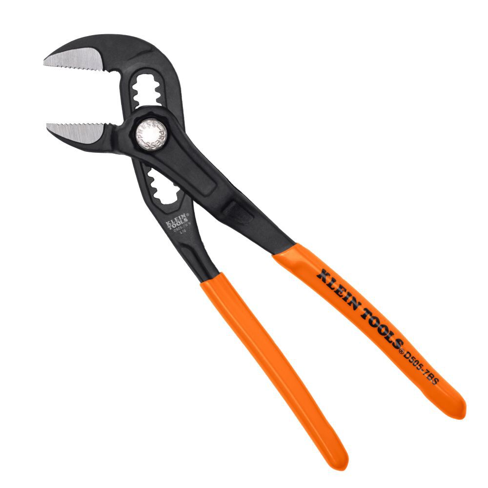 Klein Tools 7 Inch Straight Jaw Quick-Adjust Pump Pliers