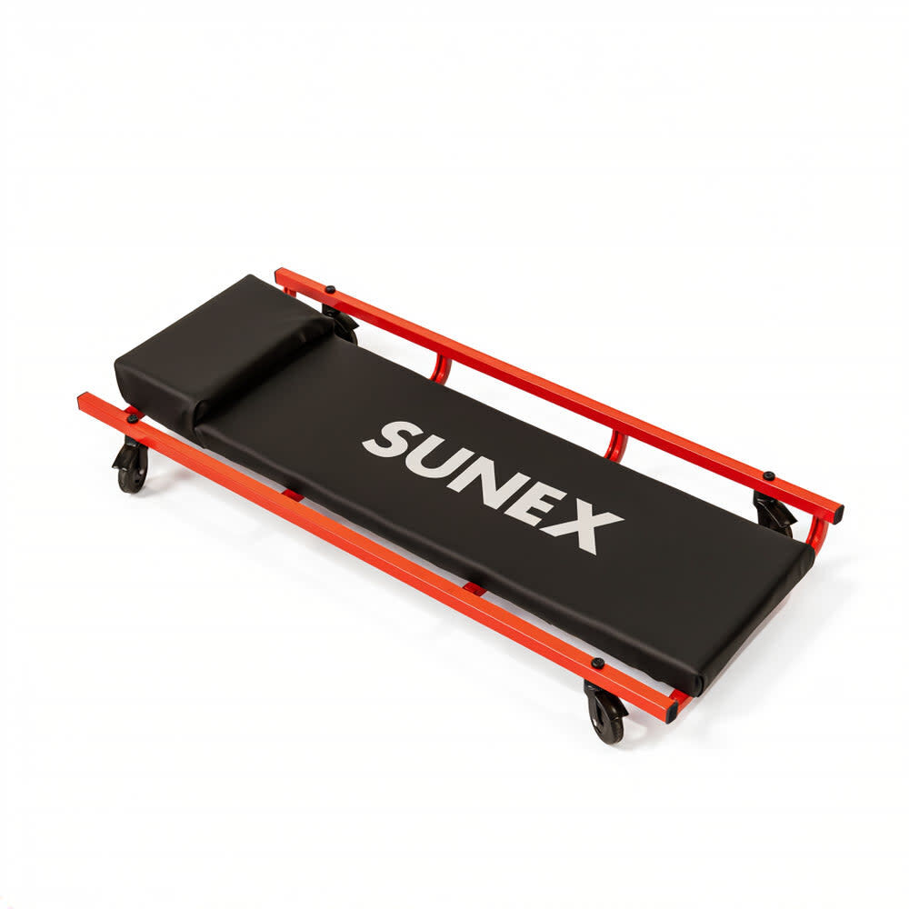 Sunex 4 Caster Creeper Black/Red