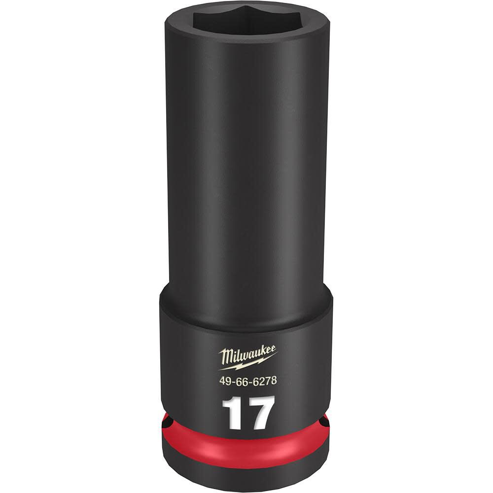 Milwaukee SHOCKWAVE Impact Duty Socket 1/2in Drive 17MM Deep 6 Point