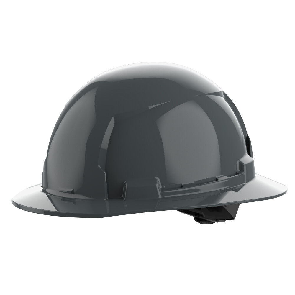 Milwaukee Gray Full Brim Hard Hat with 4pt Ratcheting Suspension Type 1 Class E