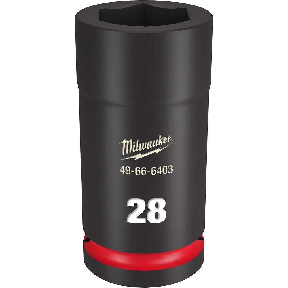 Milwaukee SHOCKWAVE Impact Duty Socket 3/4in Drive 28MM Deep 6 Point