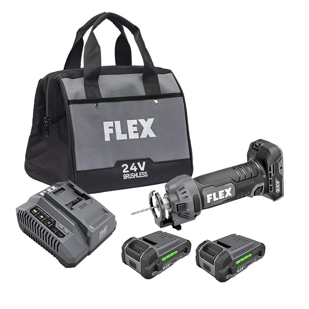 FLEX 24V Drywall Cut Out Tool Brushless Kit