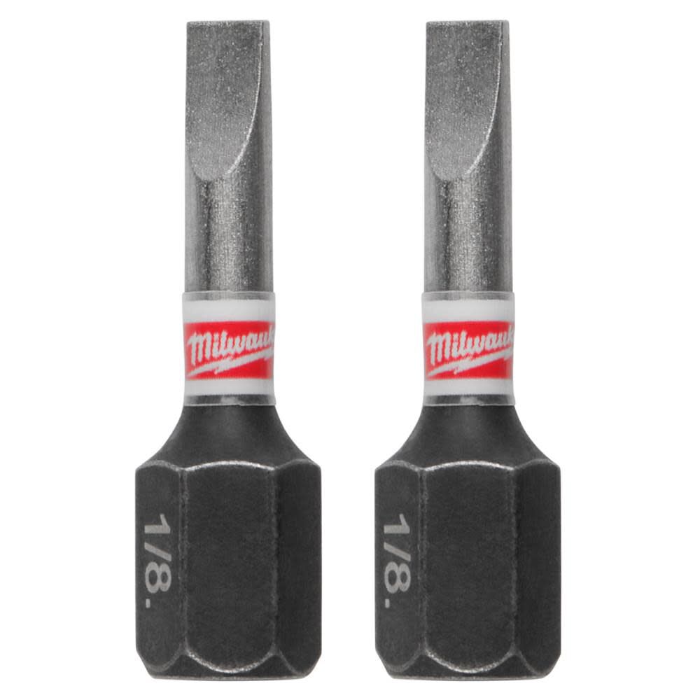 Milwaukee SHOCKWAVE 2-Piece Impact Slotted 1/8 in. Insert Bits