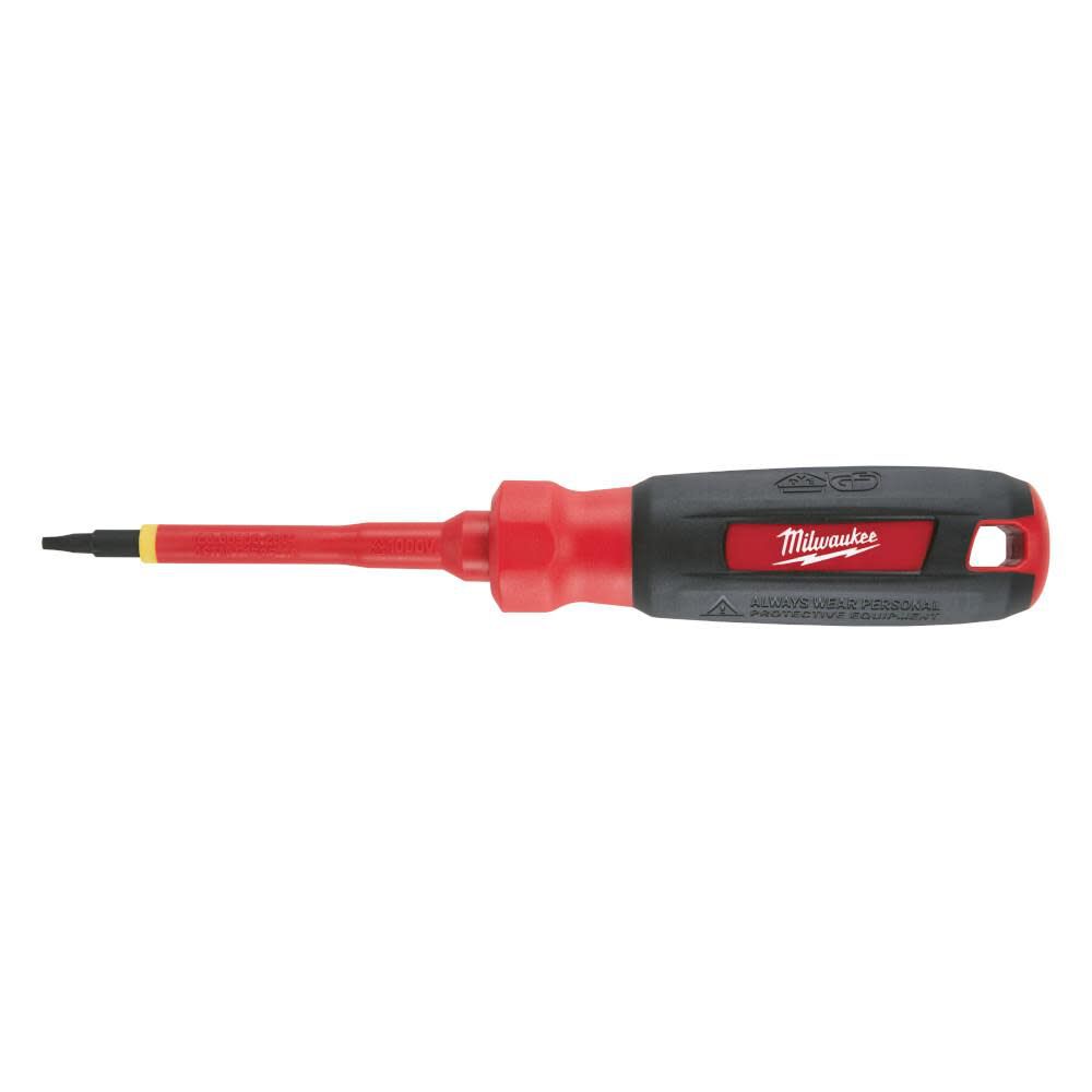 Milwaukee #1 Square 3 in. 1000V Insulated Screwdriver