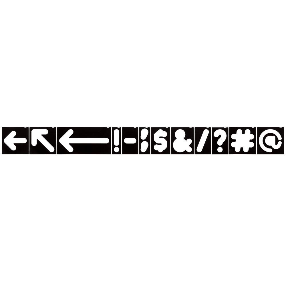 Milescraft Symbols 2.5in & 1.5in 26pc