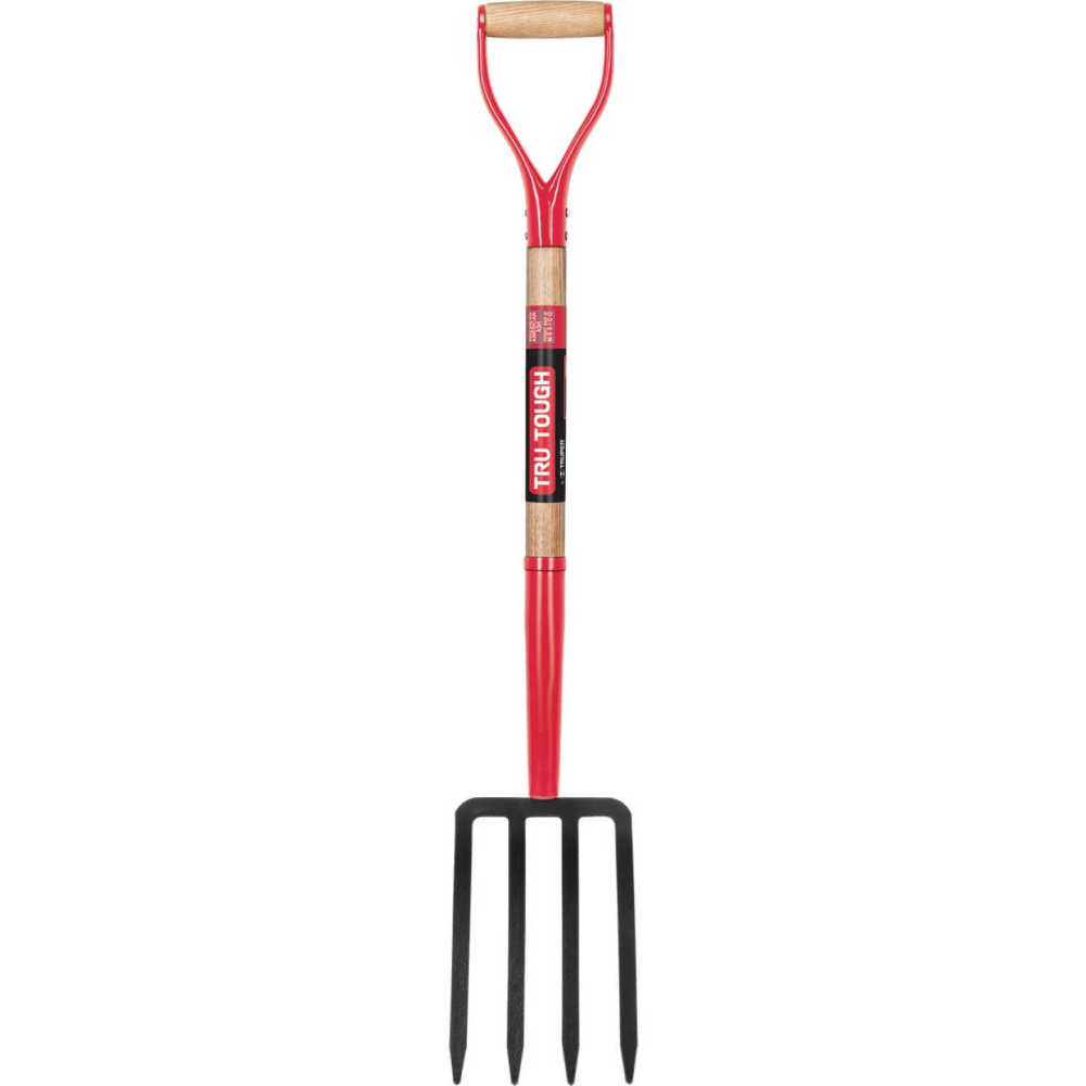Truper Tru Tough Spading Fork 4 Tine Forged Steel Head