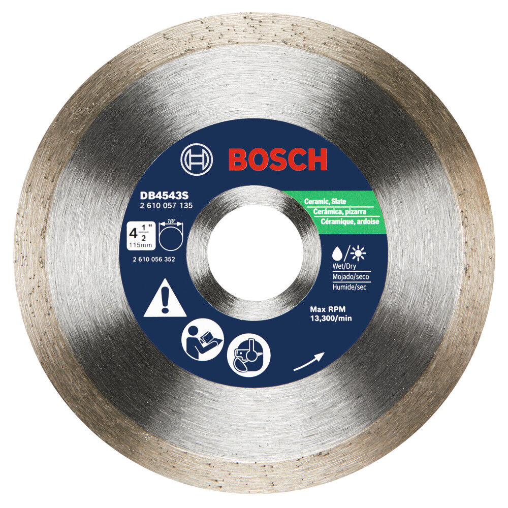 Bosch 4 1/2 Inch Continuous Rim Diamond Blade