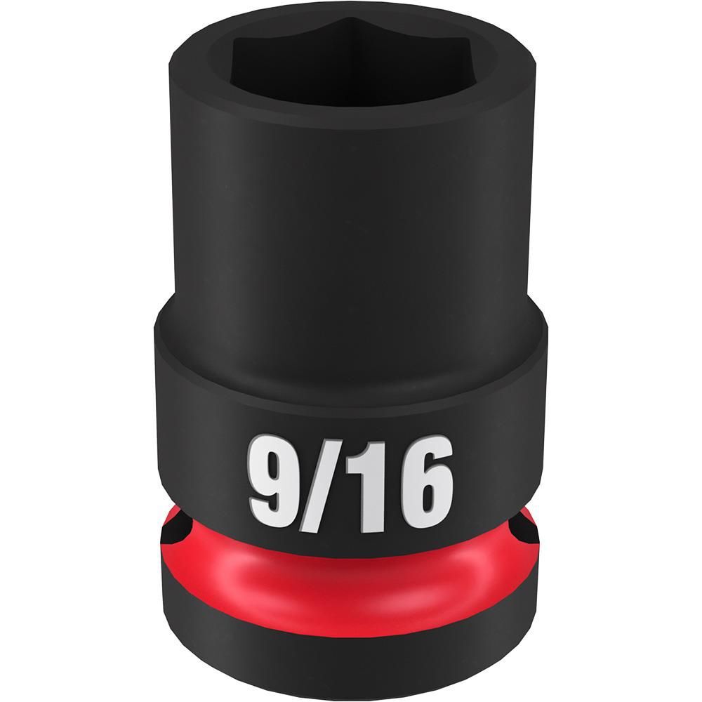 Milwaukee Impact Socket 1/2in Drive 9/16in Standard 6 Point