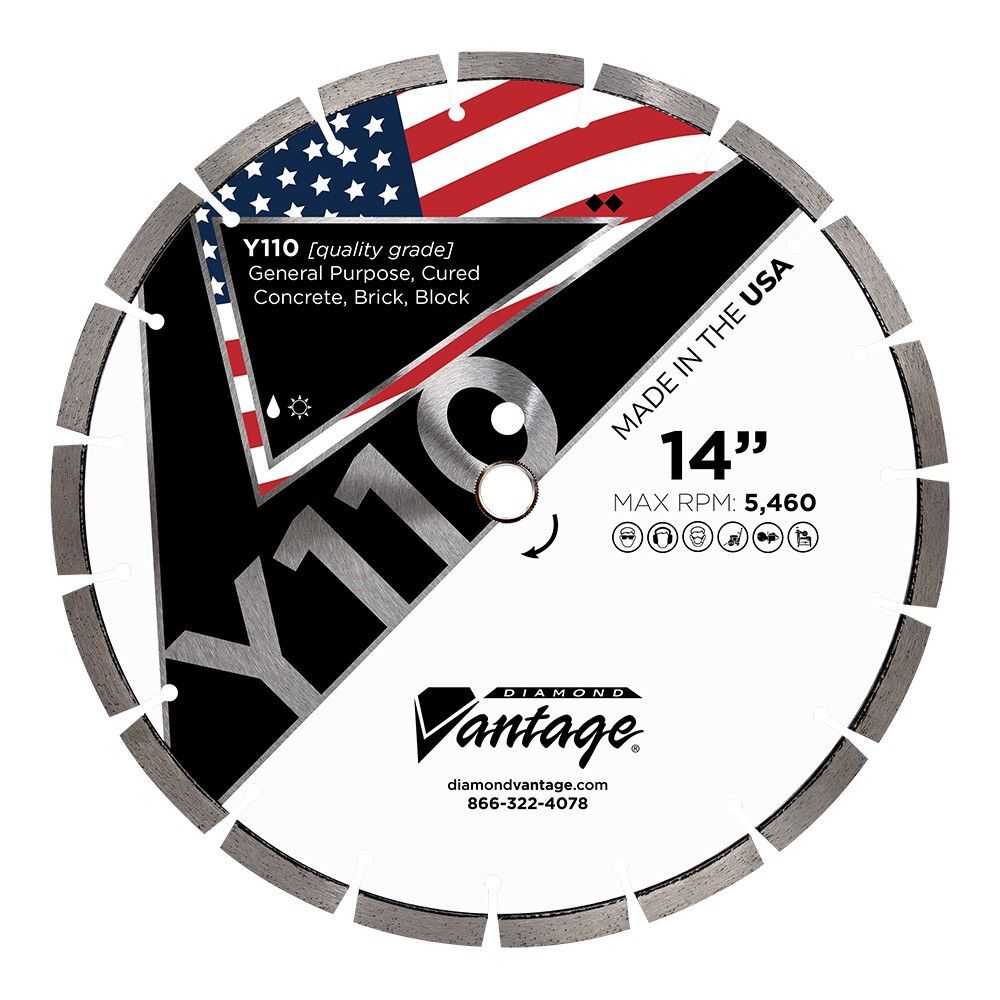 Diamond Vantage 14 Inch Segmented Diamond Value Plus Blade for Masonry