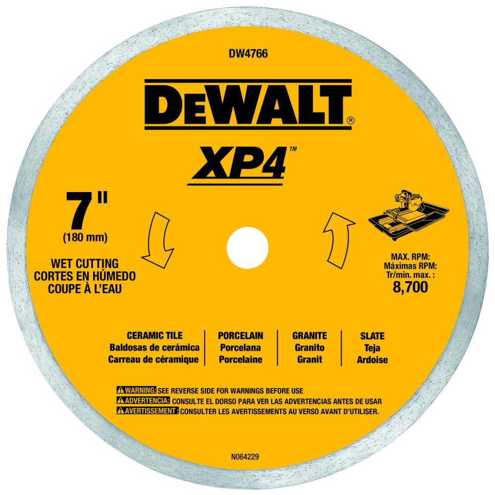 DEWALT DW XP4 7-in Premium Porcelain Tile Blade