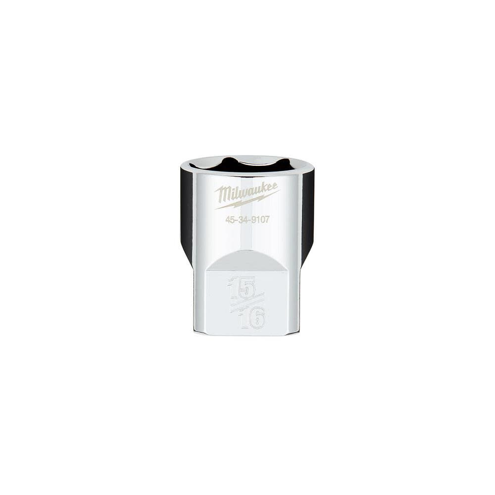 Milwaukee 1/2 in. Drive 15/16 in. SAE 6-Point Socket with FOUR FLAT Sides