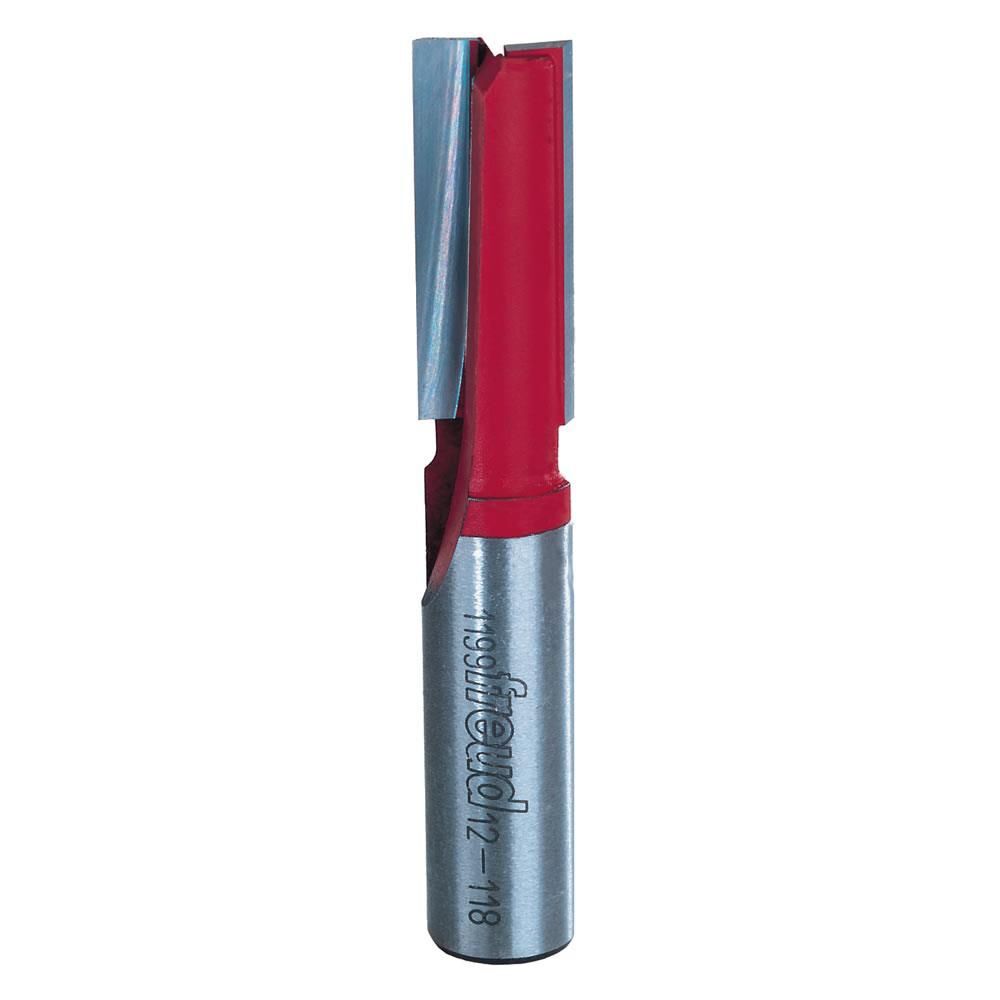 Freud 1/2 In. (Dia.) Double Flute Straight Bit with 1/2 In. Shank