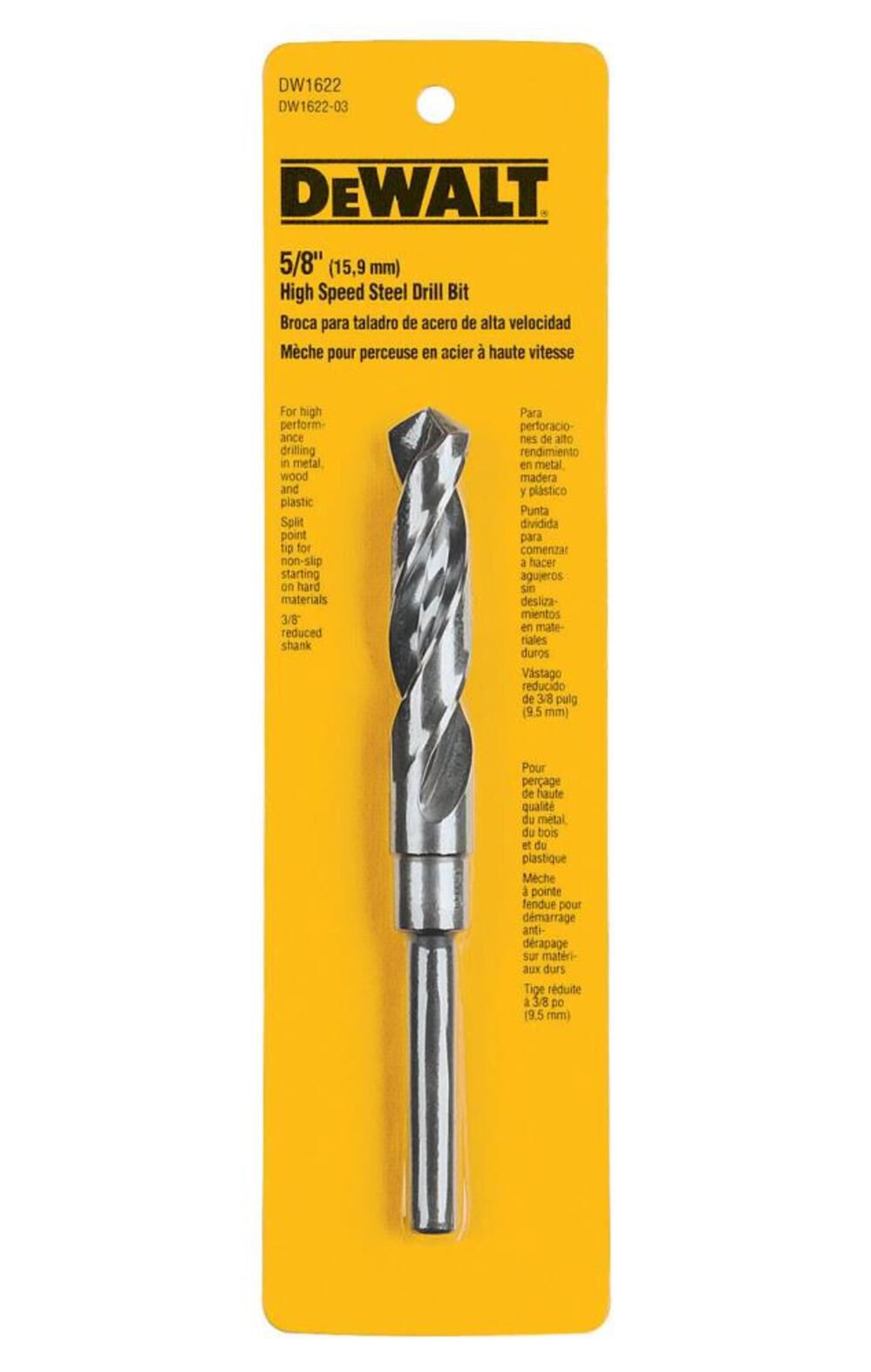 DEWALT 5/8 Drill Bit with 1/2-in Shank